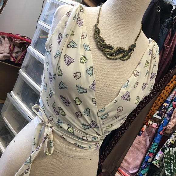 Handbag print wrap tank - Picture 7 of 9